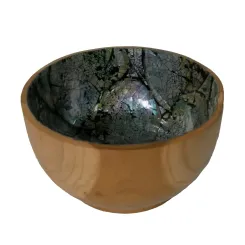 Holzschale, aus Teakholz, 14,5 cm Ø 